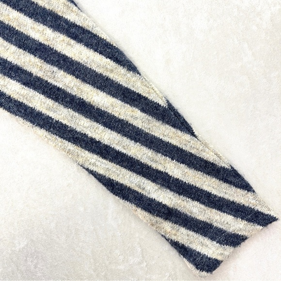 UMGEE USA Womens Lace Cardigan Sweater Size M Open Front Textured Cotton Navy - Picture 7 of 13